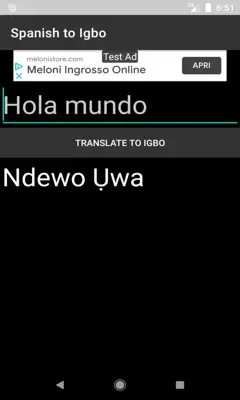 Spanish to Igbo Translator android App screenshot 3